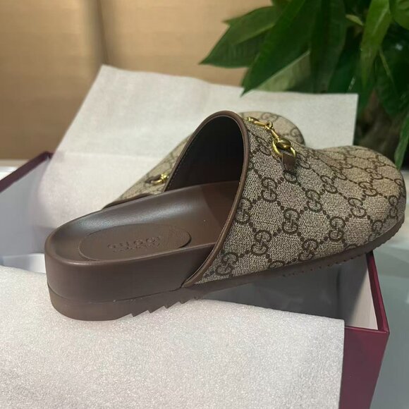 Gucci mule slippers in GG Supreme canvas - Picture 3 of 7